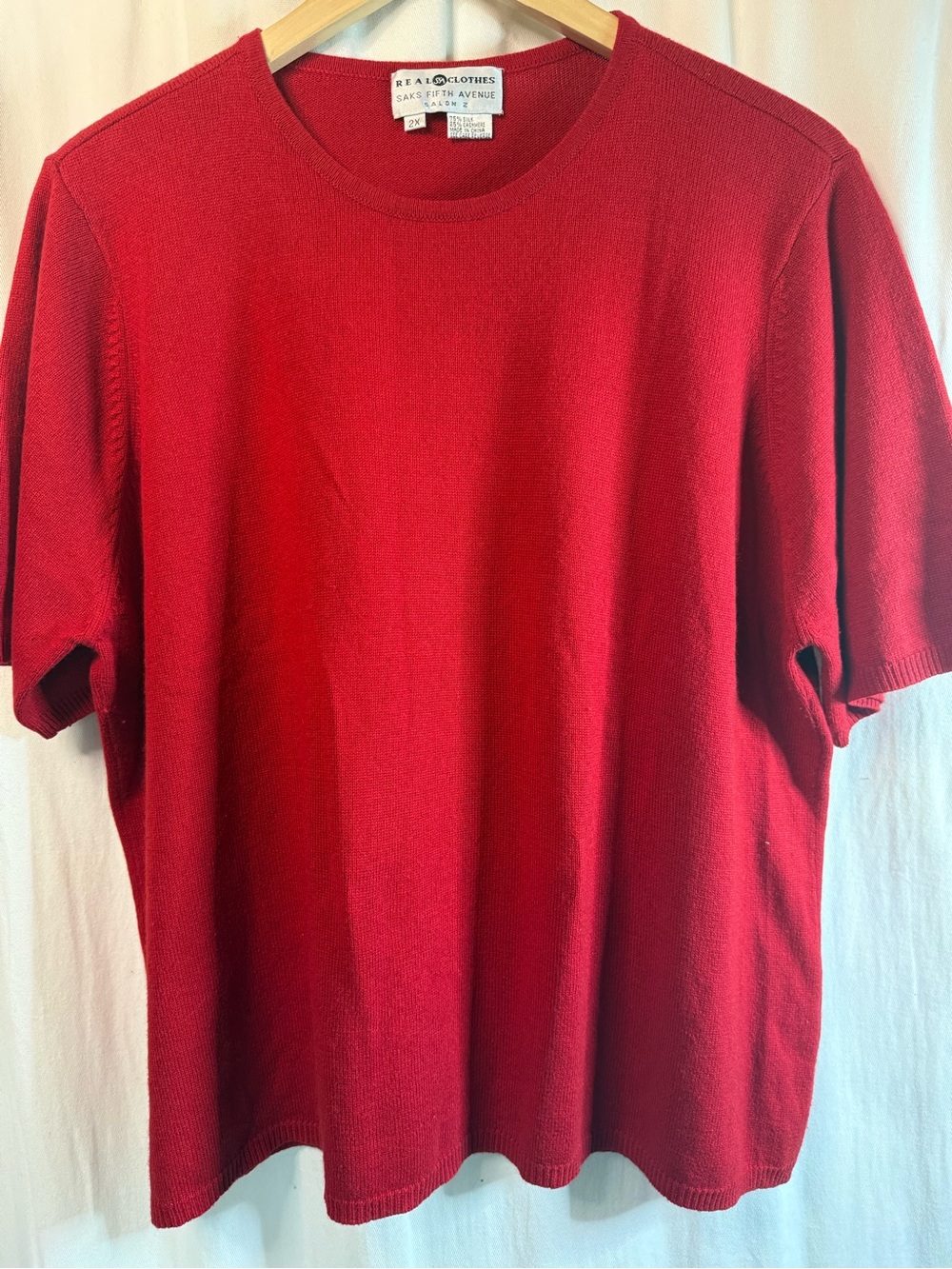 ♥️Saks Fifth Avenue Cashmere Knit Tee♥️